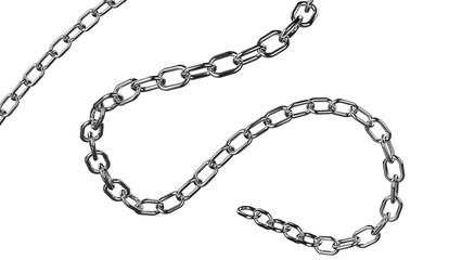 3d render chain metal sets