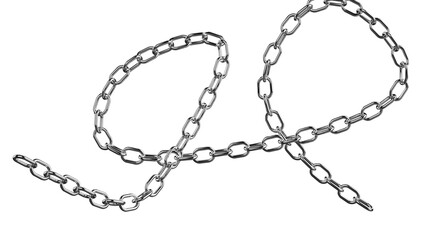 3d render chain metal sets