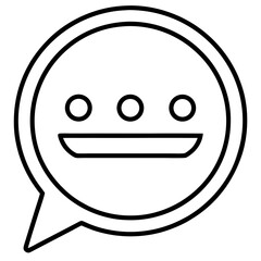 Clean Message Bubble Vector