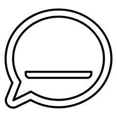 Clean Message Bubble Vector