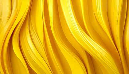 Abstract texture lines of paints in the following colors - lemon curry, selective yellow, unmellow yellow, mellow yellow, maximum yellow