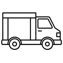 Clean Transport Van Icon Design