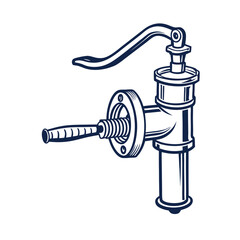 Water tap vector icon. Adobe Illustrator Artwork