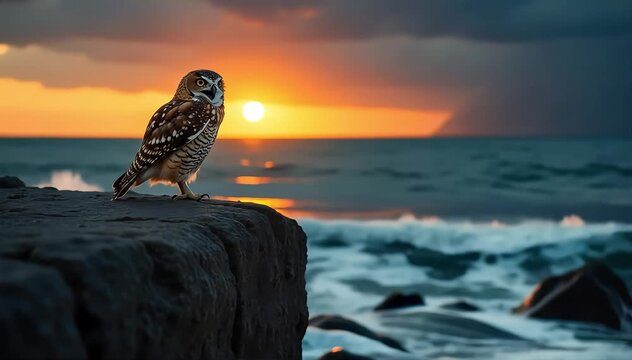 Owl hooting gently