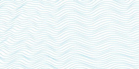 Abstract colorful wave line for banner, template, wallpaper background with wave design. Stylized monochrome line art background. Abstract background with distorted liquid wavy texture. 