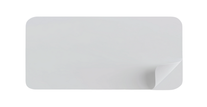 White paper wrinkled poster template, white poster mockup on wall. empty paper mockup, blank glued creased paper sheet mockup.