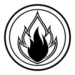 Fire Symbol Flat Icon