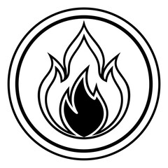 Fire Symbol Flat Icon