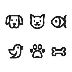 Fototapeta premium Animals Icon Set