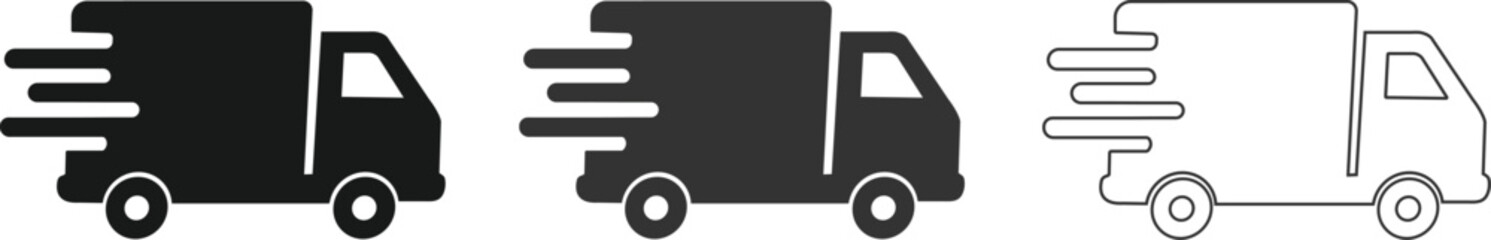 Delivery Truck Icons, free  delivery truck  icons set