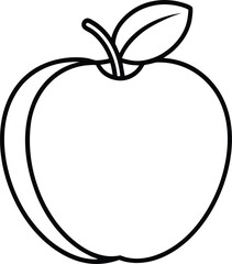 fresh fruit mix line art