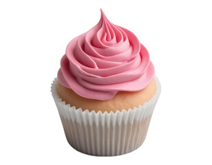 Delicious Cupcake with Pink Frosting