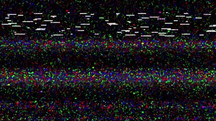 Huge noise and glitch on black background 4k footage, error tv, hacking footage, television glitch, computer hacking, laptop error and damaged screen - Powered by Adobe