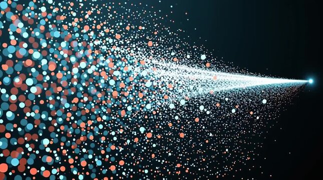 Stylized lock shield emitting soft glow, absorbing flowing data strings into one converged point at its center, gradient tech background with space for branding
