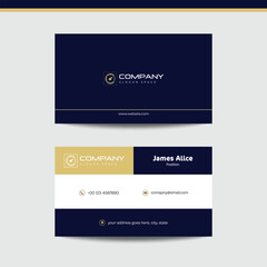 Elegant modern business card design showcasing professional branding identity template