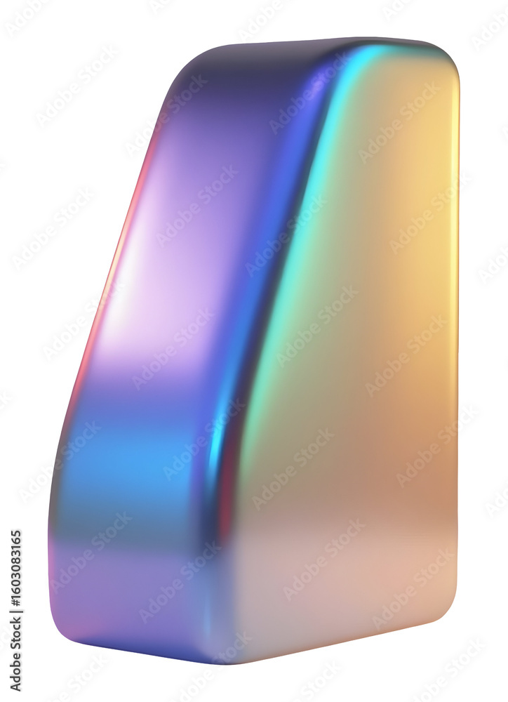 Fototapete iridescent prism reflects and refracts light, creating an ethereal glow