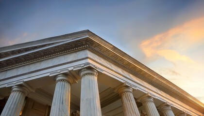 Fototapeta premium ethereal marble pedestal corner whispers tales of timeless architecture grounding rituals of world architecture day solstice celebrations