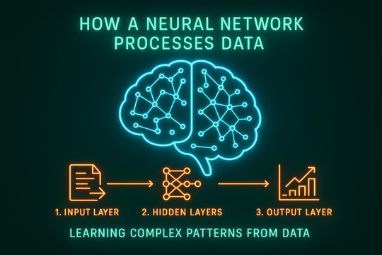 Neural Network Data Flow with Layer-by-Layer Processing for AI Development