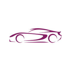 Unique car logo Modern and minimalist vector and abstract logo