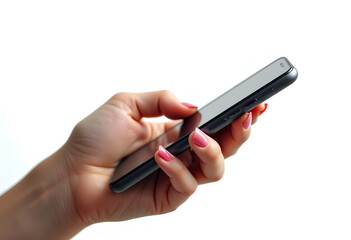 Téléphone en main, pour envoyer un message