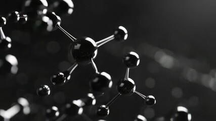 Photograph of an intricate molecular structure against dark background. - Powered by Adobe