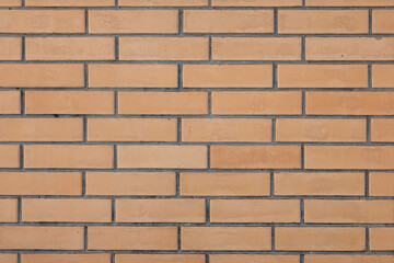 Texture of red brick wall as background, closeup