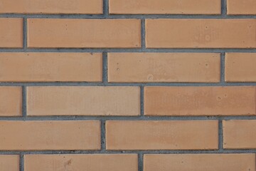 Texture of red brick wall as background, closeup