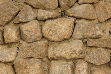 Texture of stone wall as background, closeup