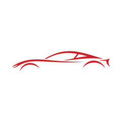 Unique car logo Modern and minimalist vector and abstract logo