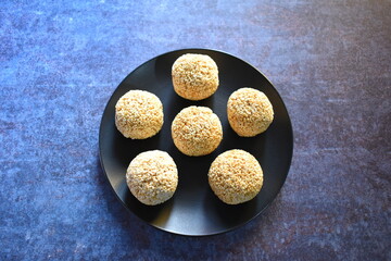 Rajgira Laddu Indian traditional sweet made from amaranth seeds