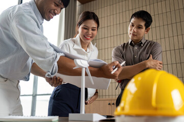 Sustainability Initiative: Team Celebrating Eco-Friendly Project Ideas