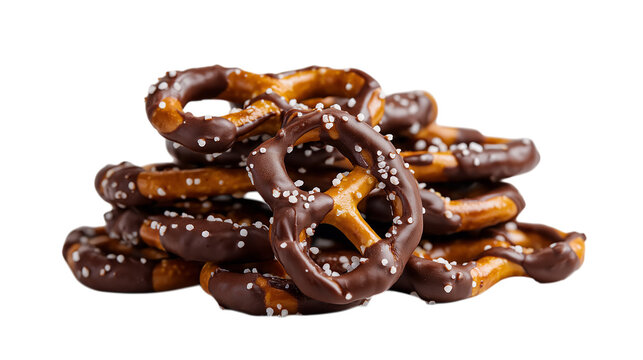 Pile of Chocolate Covered Pretzels