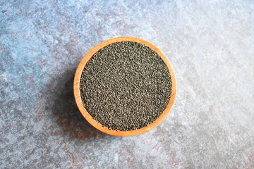 Raw whole dried Basil seeds