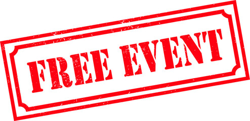 Grunge stamp free event