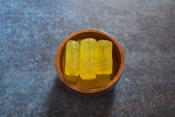 Kesar Angoori Petha Indian traditional sweet