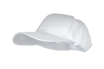 Baseball cap close up isolated on a white background