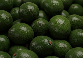 Fresh Avocados Piled Up – Tropical Green Fruit in High Resolution
