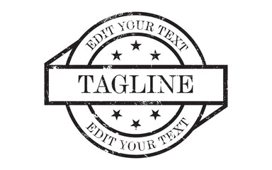 Grunge black stamp editable template