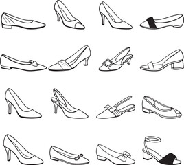 Various womens footwear styles womens shoes fashion