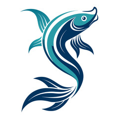 vector image of a fish