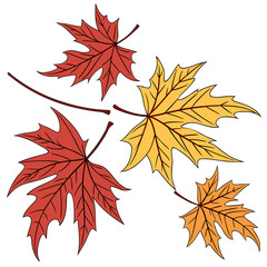 Autumn Leaves  Icon Perfect for festive designs, holiday decor, and digital projects. Fully editable and scalable.