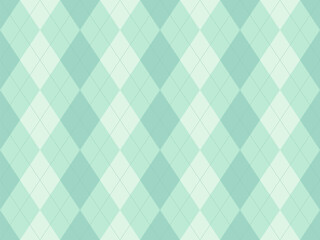 Serene mint green argyle pattern.  Elegant and versatile, perfect for backgrounds, website design, or textile prints.  Subtle texture adds visual interest.