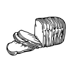 freshly baked bread illustration