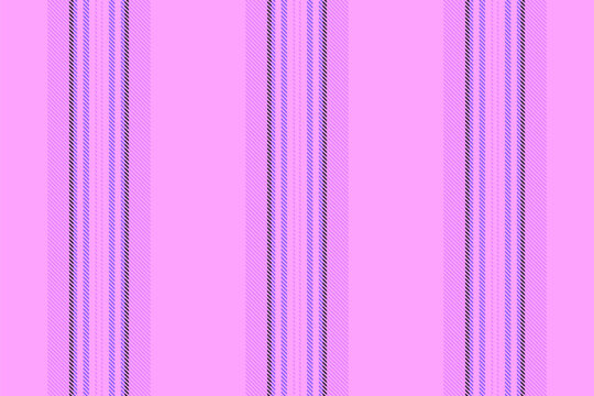 Flose up pattern vector texture, throw seamless lines background. Turity stripe vertical textile fabric in magenta and purple colors.