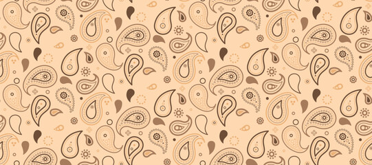 Wrapping buta on eco style. Paisley swirling, wallpaper traditional. India flourish in spa page.
