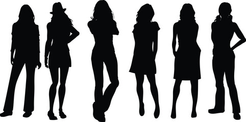 vector silhouette of a woman