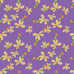 seamless pattern with flowers
