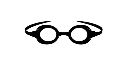 Fototapeta premium A pair of swimming goggles against a plain backdrop.