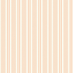 Vector illustration. Pastel pink beige Cottage Stripes Cottagecore Seamless Pattern, gentle Stripes wallpapers, vertical stripes pattern 