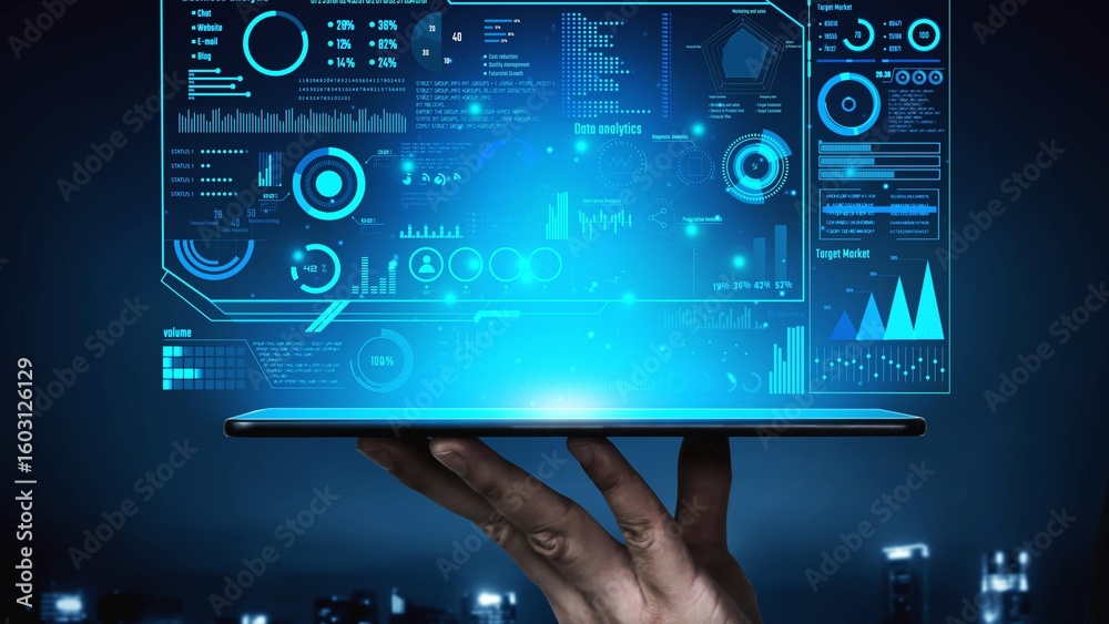 Poster data analytics and big data strategy for real-time analytics, predictive data modeling, business int